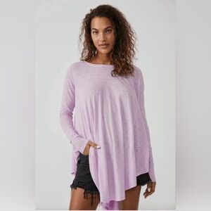 We The Free Free People Women's Oversized Aria Trapeze Long Sleeve Top S